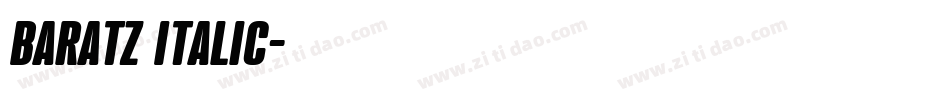 Baratz Italic字体转换